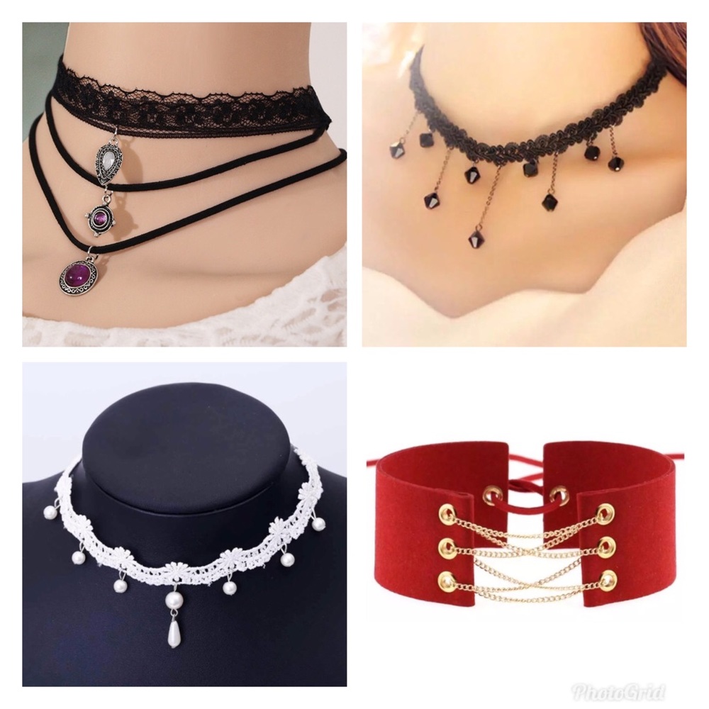 Bundle of Six (6) Chokers.